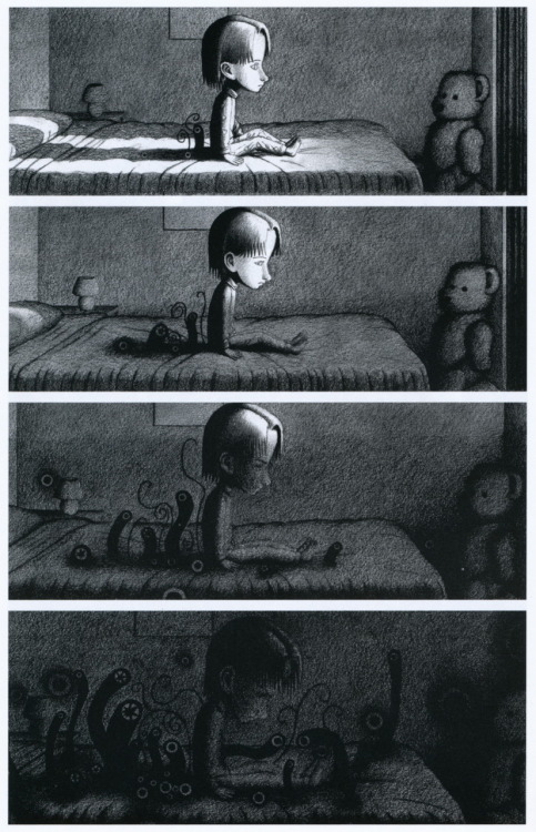 liquidnight:Shaun Tan - Illustration from Moral Lesson #32: Innocence from Flinch