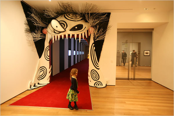 thatryguy:  mrpinky:  jockohomo: The entrance to “Tim Burton,” the Museum of