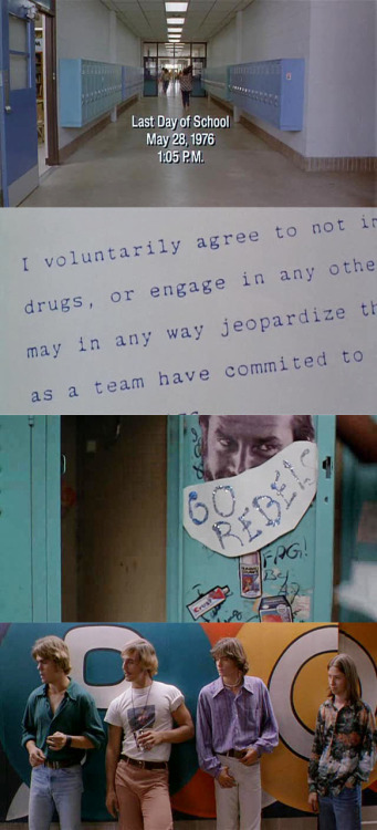 bonjoursophie:loveliesteyes:southernwoman:moviesinframes:Dazed and confused, 1993 (dir. Richard Link