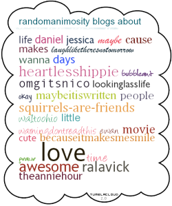 randomanimosity:  (generate your own tumblrcloud) I love that “Ewan” is on there. &lt;_&lt;; just thought I’d say that. &lt;3.  w00t I am on there too hahaha&hellip;..but so is dun dun dun!!!