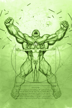 fuckyeahmarvel:  Anatomy of the Hulk by Walter O’Neal