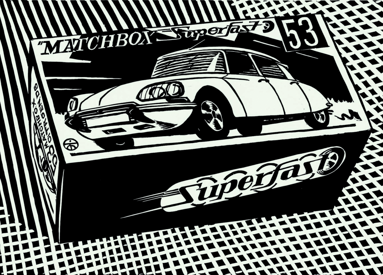 Superfast L 53, Linolschnitt by Thomas Matthaeus Müller