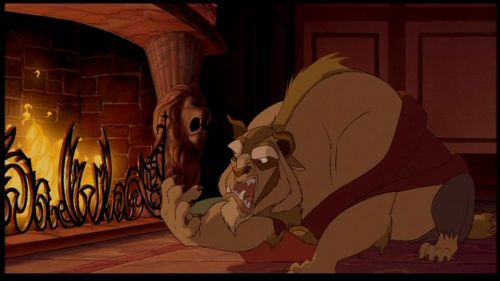 randomanimosity:  squirrels-are-friends:  fydisneymovies:  Beauty and the Beast (1991) Beast: Oh, it’s no use. She’s so beautiful, and I’m… Well, look at me!  Mrs. Potts: Oh, must help her to see past all that.  Beast: I don’t know how.  Mrs.