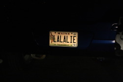 yougottaswim:  idk who the owner of this license plate is.. but whoever it is… A  for you.saw it at the october show in somerville, ma.i was losing my shit lolbest license plate ever. 