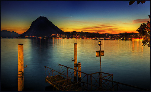 Lago di Lugano, Switzerland (via Wolfgang Staudt) Lake Lugano  is a glacial lake in the south-east o