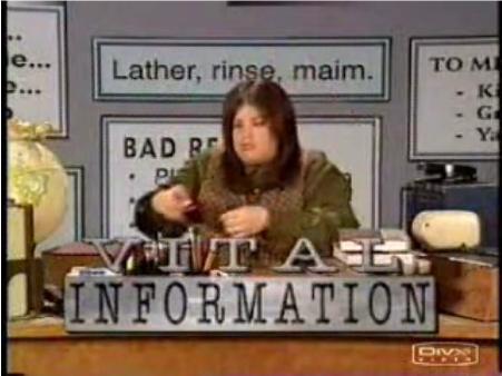 toddma:  jesseboy:  boggle:  Hush, I’m channeling Lori Beth Denburg.  LBD FTW!!! Whatever happened to her? She was so, so funny. THIS IS A LI-BARY!!!  BE QUIET IN THE LI-BARY!!!   I remember this :] She was really funny