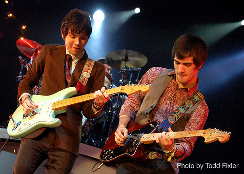 fuckyeahpanicatthedisco:
“ Ryan Ross and Brendon Urie of Panic at the Disco performing at the UCF Arena in Orlando, Florida on November 6, 2008.
”