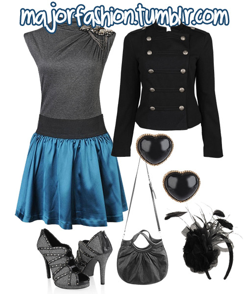 majorfashion:  Just wondering of you could put an outfit together that will go with this skirt?  & all from forever21 please. Thanks :]Enjoy. All f21.