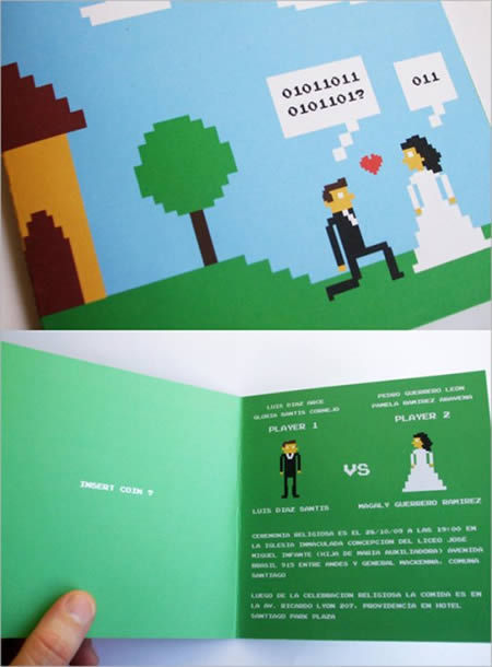 killingbambi:  zuppadivetro:  emmanuelnegro:  oneblood:  merda… SPOSATEMI PLZ, presto, poi vi spiego  cristo, ma è un invito nuziale vero, a nozze tra veri geek? è bellissimo.    If I ever lose the fight against heterosexuality I’ll be all over