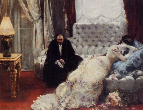 runawayrose:1879. Retour de bal by Henri Gervex.