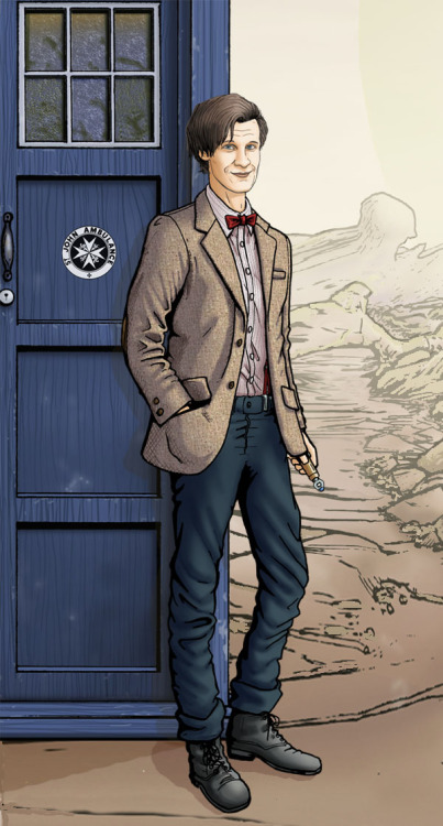 11th Doctor fan art.
-Paul Hanley