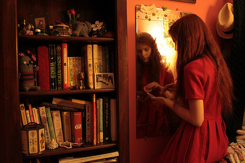 Little Red Dress (via Rachael-Amanda) hair jealousy X433583486