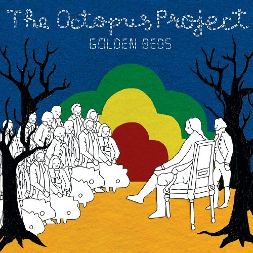 The Octopus Project’s Golden Beds. I picked this one from the Crap Box b/c of it’s cover art. Wouldn’t you? What are those anyway? Giant ghost hamsters? I think they are giant ghost hamsters. With long armed ghost men, of course.
Anyway, there are 5...