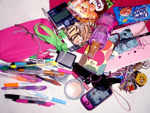 fuckyeahwhatsinyourbag:  coLorfuL cLutter! adult photos