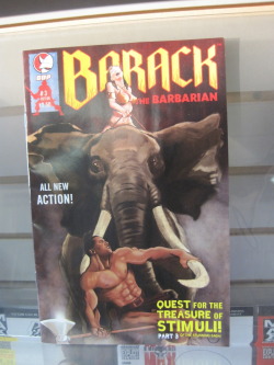 Obama versus an elephant-riding Palin. …What