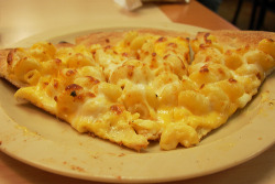 ache:  Macaroni and Cheese pizza. I really