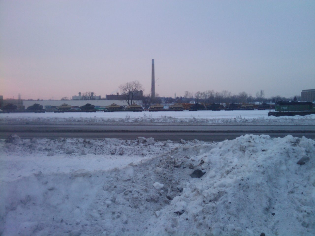 Saw these tanks in NE Minneapolis rail yard, quite the sight. Would have liked to take a better shot, but this was closest I could get safely.
Click to make it bigger.