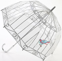 Thedailywhat:   Righteous Rain Guard Of The Day: Birdcage Umbrella By Lulu Guinness.