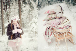 gingerlillytea:  endofmarch:  Winter Fairy