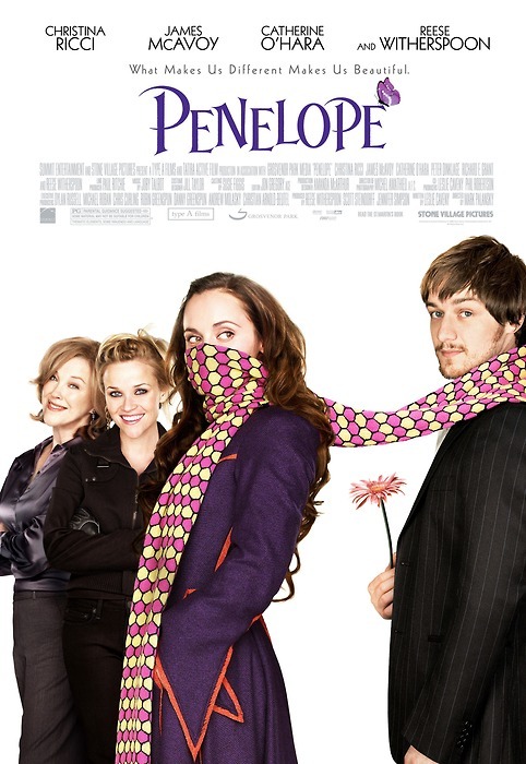 movieoftheday:  Penelope, 2006. Starring Christina Ricci, James McAvoy, Catherine