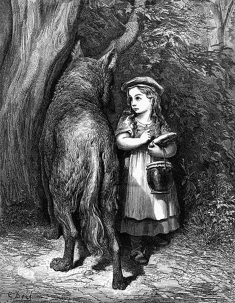 helloluxlisbon:  deconstruct:galaquidam:Gustave Doré - Little Red Riding Hood 