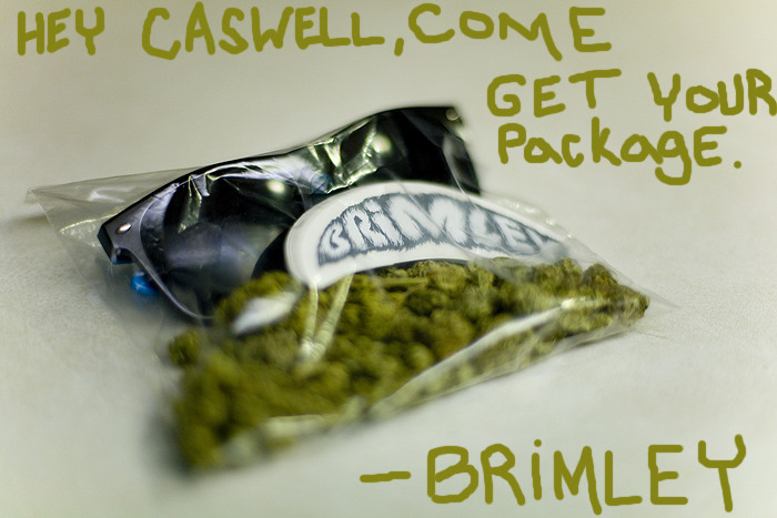 Caswell’s still on Brimley Shades…