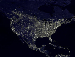 de-hut:  The Night Lights of the United States