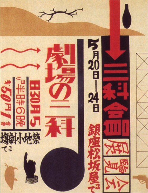 Japanese Poster: Murayama Tomoyoshi, 1925, exhibit poster.