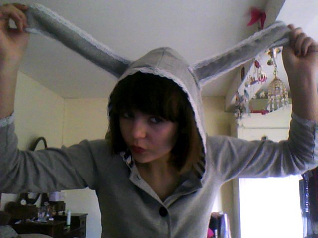 my hoodie got here! It&rsquo;s so dreadfully adorable, and very snuggly, perfect