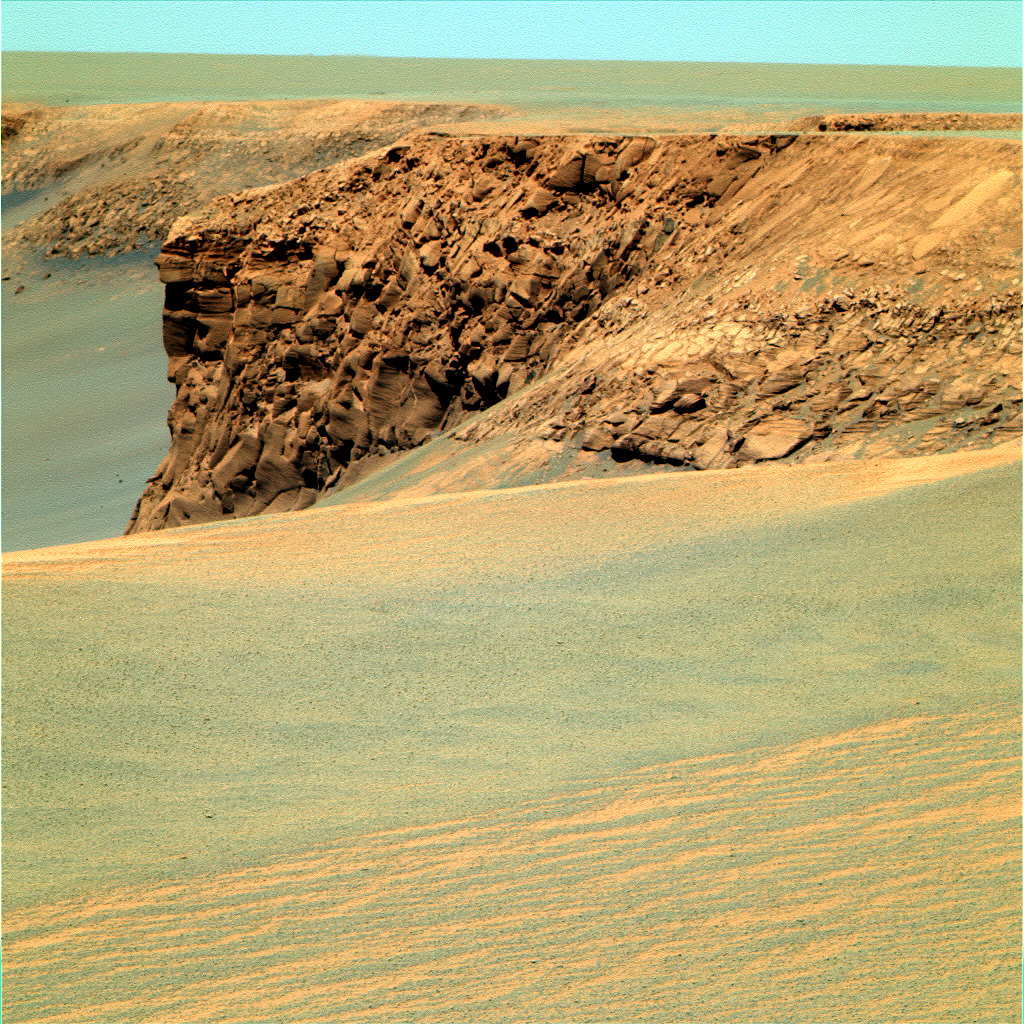 Victoria cliff, Mars photo by Mars Exploration Rover Opportunity, 2006via: NASA;