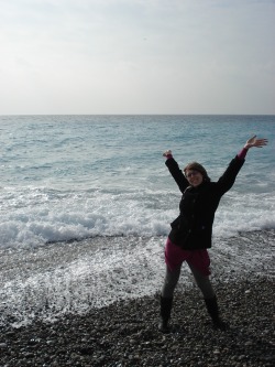 purplecrayon11:  The Medditerranean Sea!!!!! =)   My roommate is beautiful. Come home to me!!!