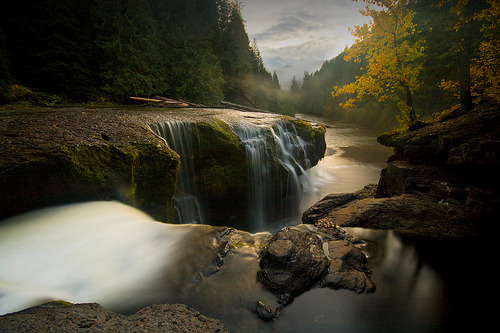 nuttboxx:  Lower Lewis River Falls (via sweber4507) 