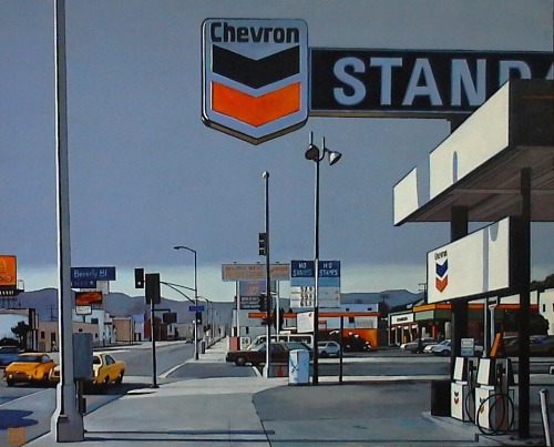 gas station Acrylic on canvas by Luis Perez, porn pictures