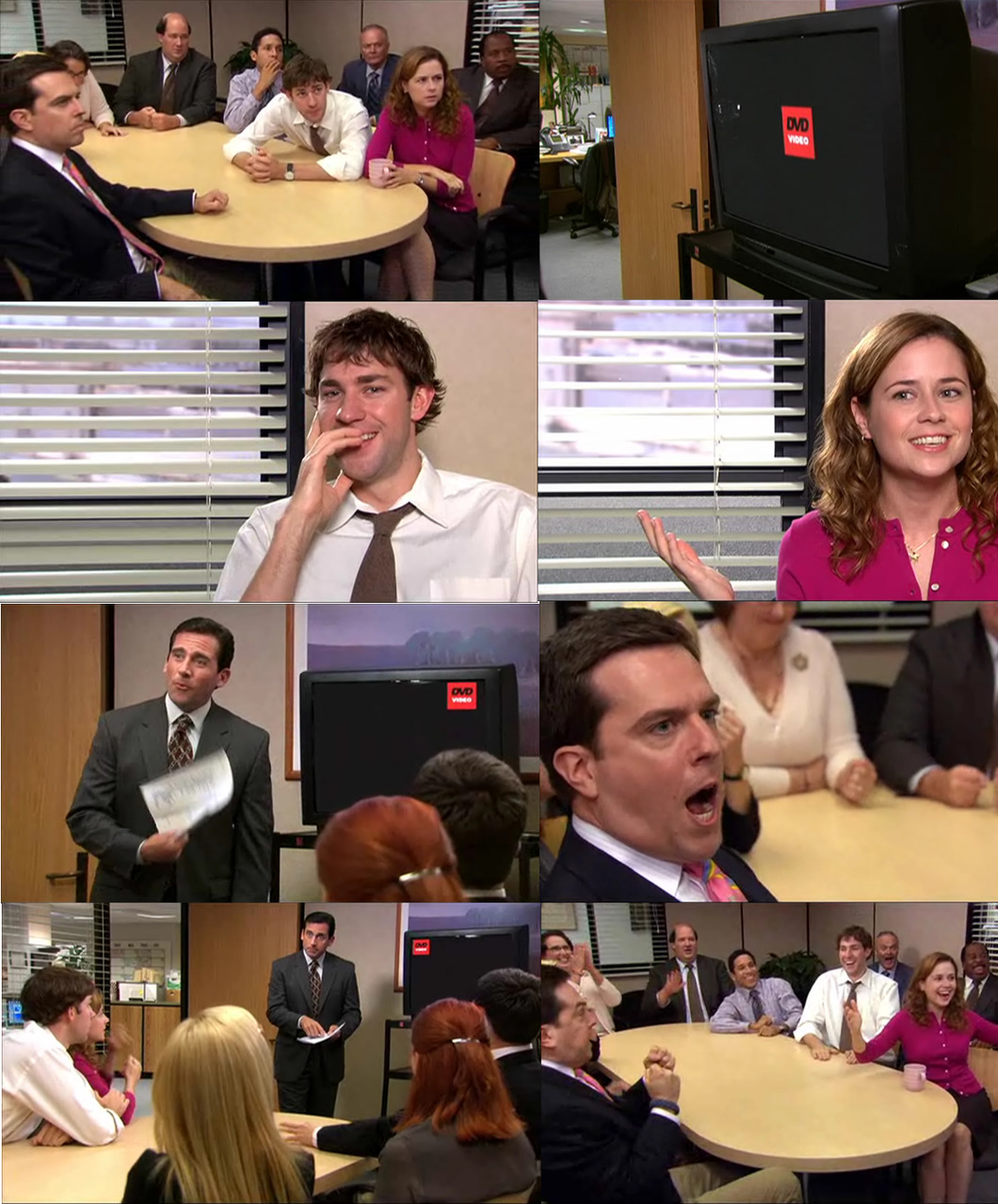 The Office. — Jim Halpert: There's this cube on the screen which...