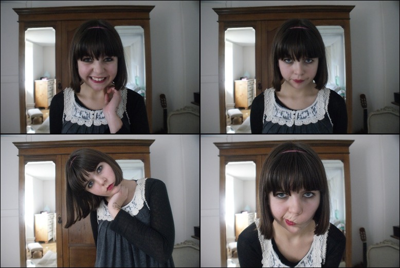 Dear Followers I would like to present to you four of my faces. Top left: cheesy