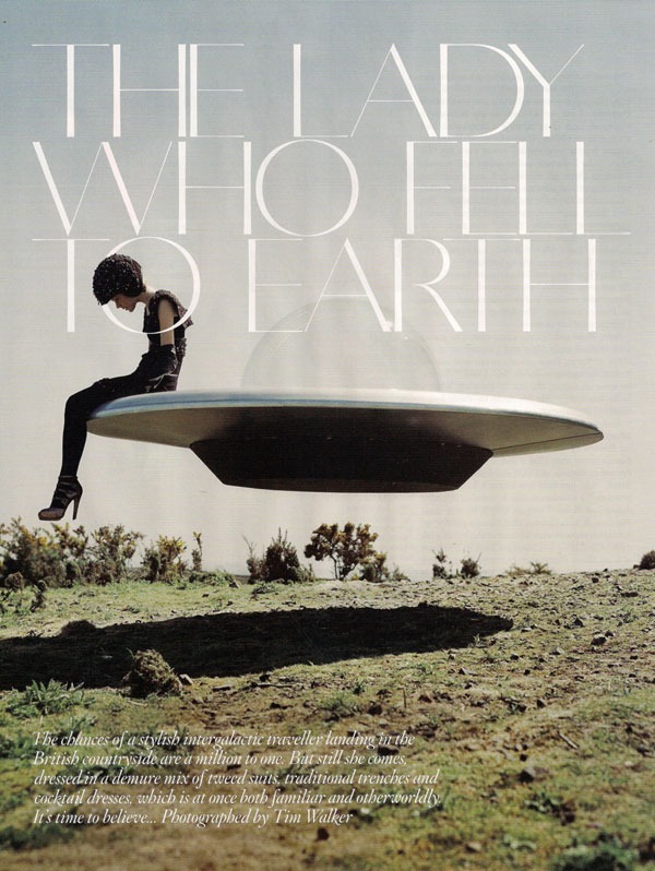 sore-thumbelina:  Kinga Rajzak in “The Lady Who Fell To Earth” by Tim Walker