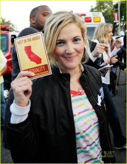 nuttboxx:  alwayscurious:  Drew Barrymore for Equality (via cdn.buzznet.com)  Hooraaaayyyy!!!! 