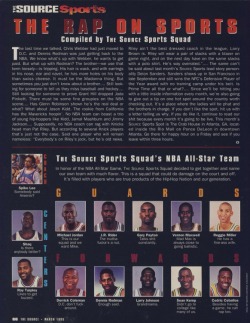 THE SOURCE SPORTS SQUAD 1995 NBA ALL-STARS