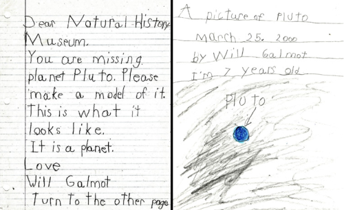 drifloon:  langer:  From a collection of “hate mail from third graders” sent to the director of the Hayden Planetarium, via NOVA.  
