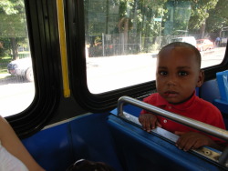 Boy on Bus, New York This boy stared at me the entire journey 2009 © Chris Stokes