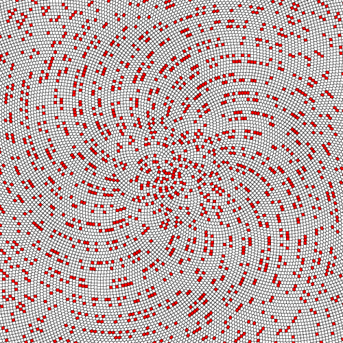 scienceisbeauty:The prime numbers, arranged in a spiralCredit&amp;Source: Dr. Yuen’s Numbe