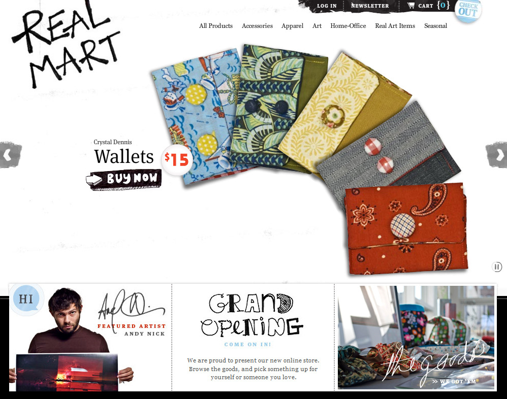 Real Mart (@ShopRealMart) is celebrating their online GRAND OPENING! Real Mart sells hand crafted products by their very own creative Real Art Design Group (@RealArt) employees. This includes my lovely wife, Mary! :)
Make sure you keep checking in on...