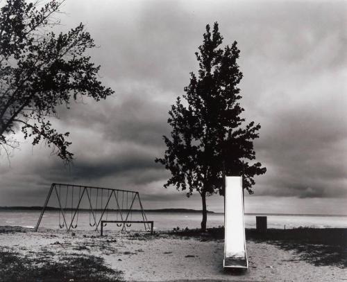 Glowing Slide, Huron Beach, Michigan photo by Andrew Baugnet, 1988