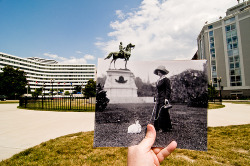 oscarzabala:  Looking Into the Past: Thomas Circle, Washington, DC (via jasonepowell) 