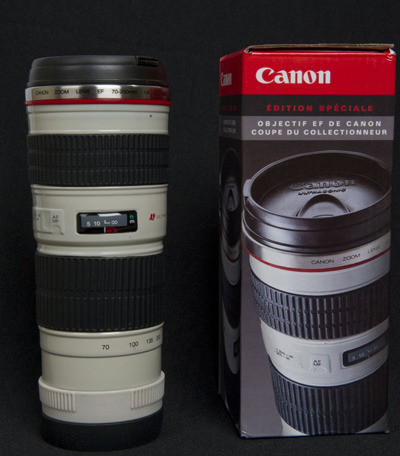 Swag Alert!: Canon White Lens Coffee Mug
Canon gave these out to press at the Olympics.
We’d snap one up in an instant. Wouldn’t you?