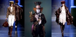 Dior Fall 2010 RTW vs Johnny Depp as the Mad Hatter. O___O