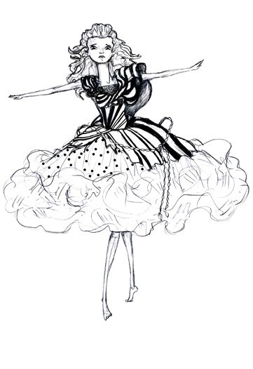swallowseaves:  stolengeneration:  Costume design for Alice in Wonderland by Colleen Atwood.  this was my favorite outfit in the whole film!   reason number 15355 why i want to be a costume designer