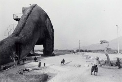 Brontosaurus, San Bernadino, California photo by Douglas Sandhage, 1975