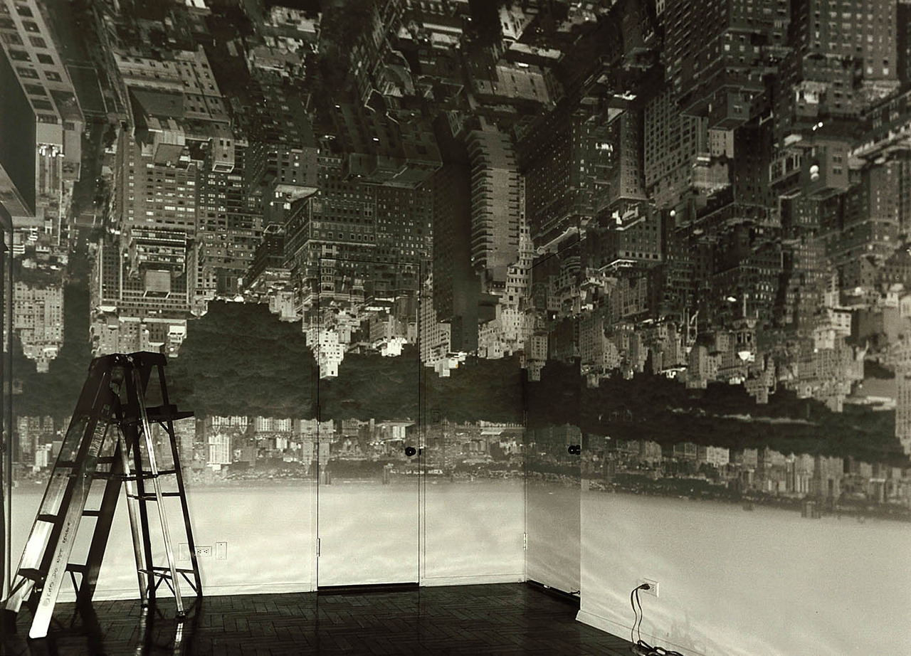 Camera Obscura Image of Manhattan View Looking West in Empty Room photo by Abelardo