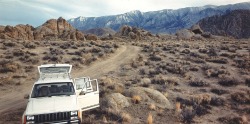 Owens Valley near Lone Pine, California photo by Karen Halverson, 1987